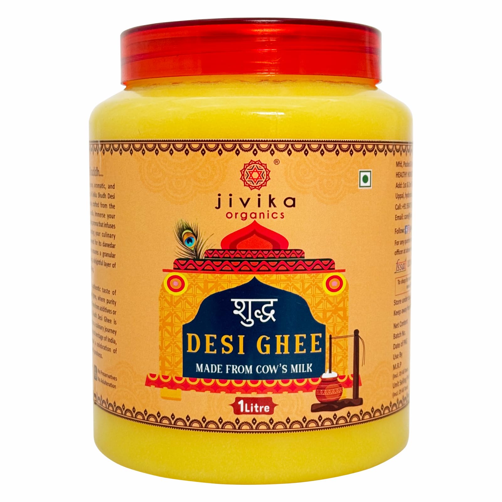 Jivika Shudh Desi Cow Ghee 1000ml (B0CW9DHWDC) Amazon Price History, Amazon Price Tracker