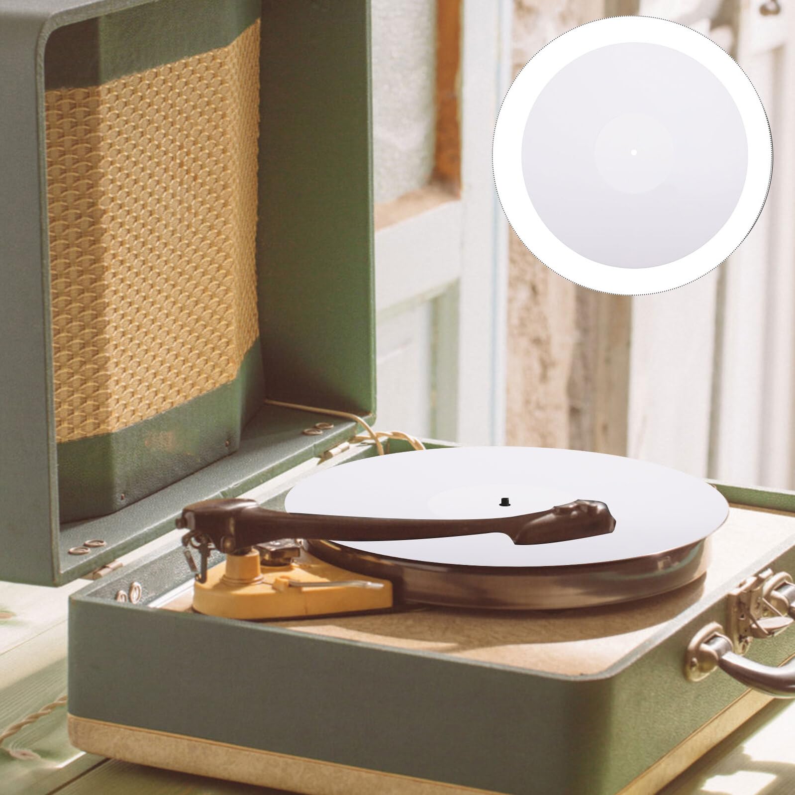 Toddmomy Tappetino in Acrilico per Dischi in Vinile da Antistatico e Durevole Adatto Giradischi per Migliorare Qualità Audio e Ridurre Rumore Bianco