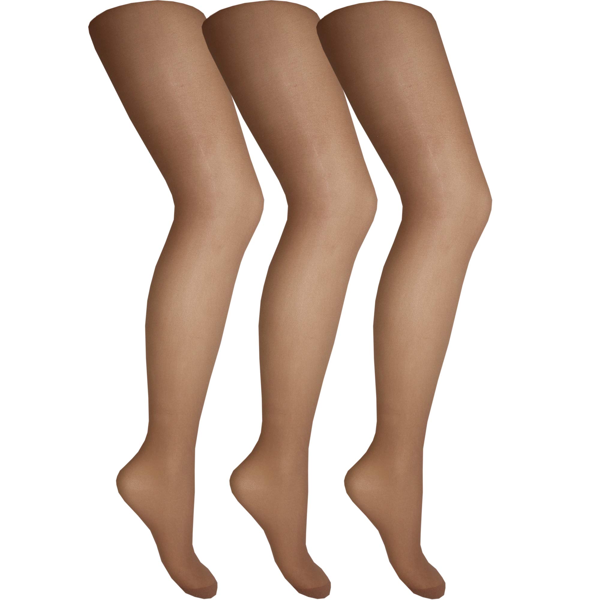 Cindy Women's Sahara Ladder Resist Tights With Panel Gusset (6 Pair Pack) (X-Large (48"-54" Hip), )