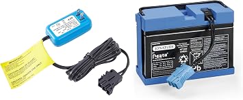 12V 8AH and Charger Combo Kit for Peg Perego for John-Deere for Ground Force Tractor Ground Loader Construction Loader for Dual Force for Ducati GP for Hypercross Ride on Car