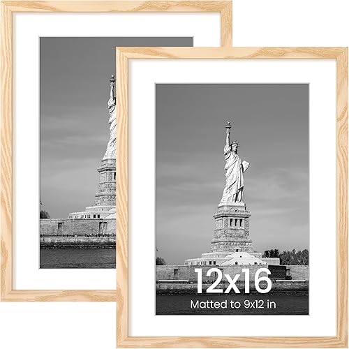 ENJOYBASICS Portarretratos de 11 x 14 pulgadas, póster de 8 x 10 pulgadas con paspartú o de 11 x 14 pulgadas sin paspartú, marcos de fotos para