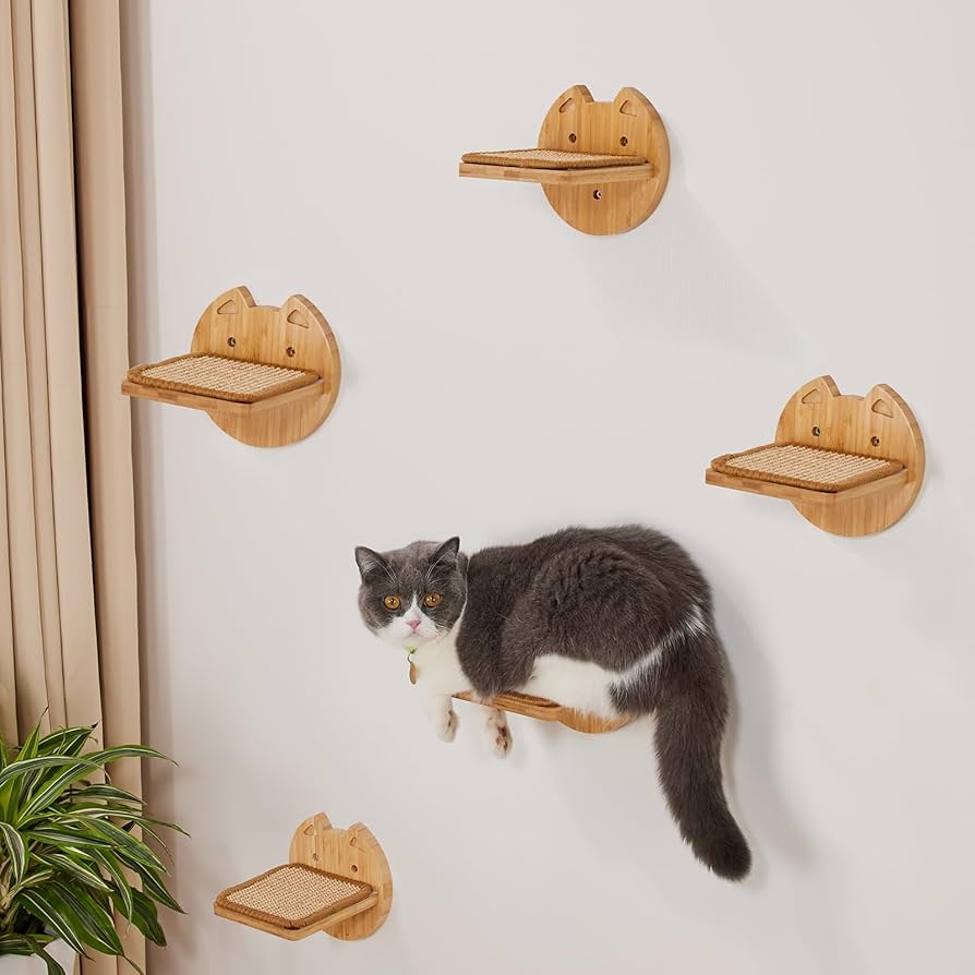 281 キャットウォーク 6つセット 壁掛け式 麻とぎ爪パッド付き 取り付け簡単 Amazon | DoubleTT キャットウォーク 6つセット 猫用 キャット