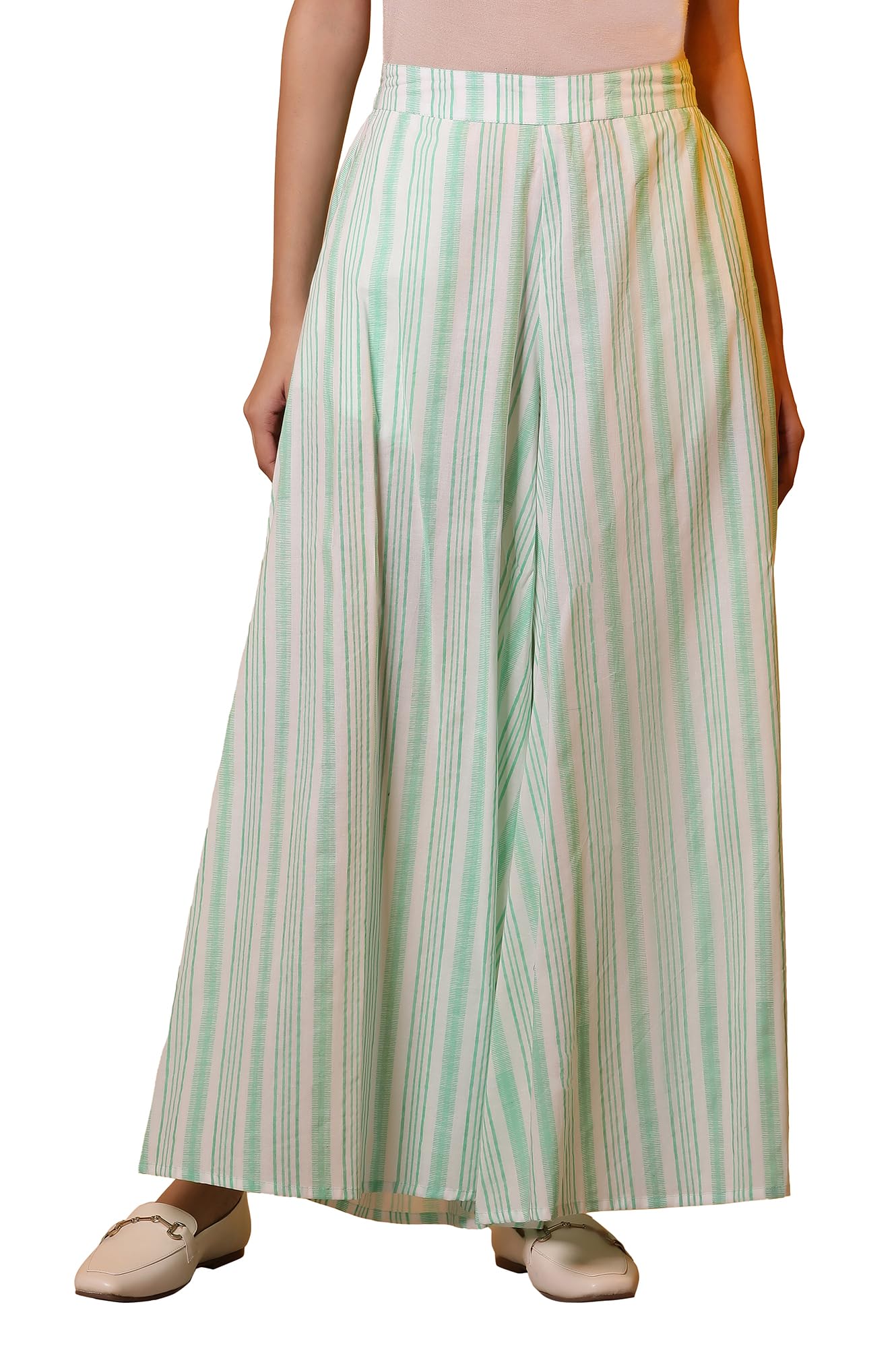 aurelia Women's Loose Fit Cotton Palazzos-picture-20