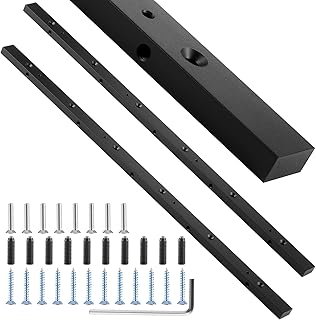Blulu 2 Pcs Aluminum Miter Bars 3/4 x 3/8 x 19 Inches Miter Slot Table Saw Runners Clamping Tool Slider Table Saw Gauge Rod for Router Tables and Woodworking