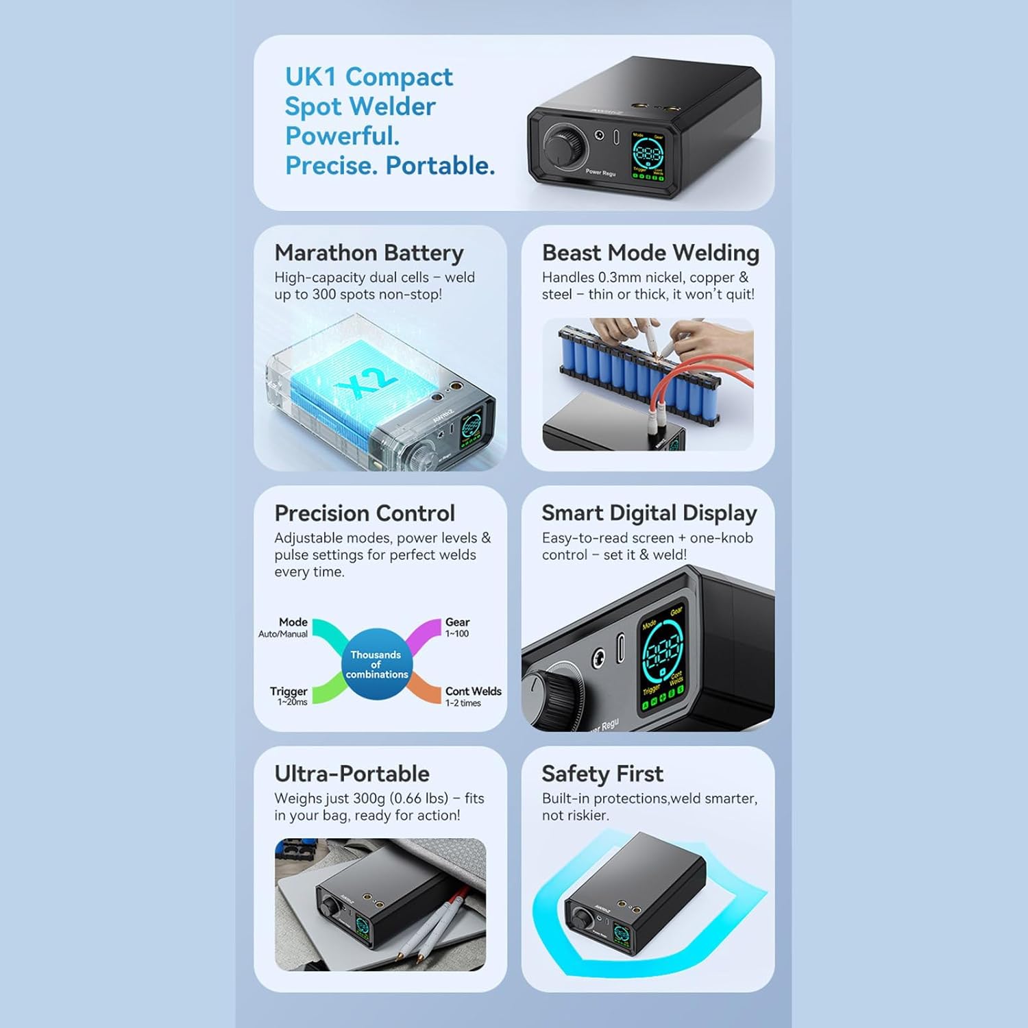 バッテリースポット溶接機ポータブル溶接機 5V/2A 溶接はんだ付け装置ストリップマシン用