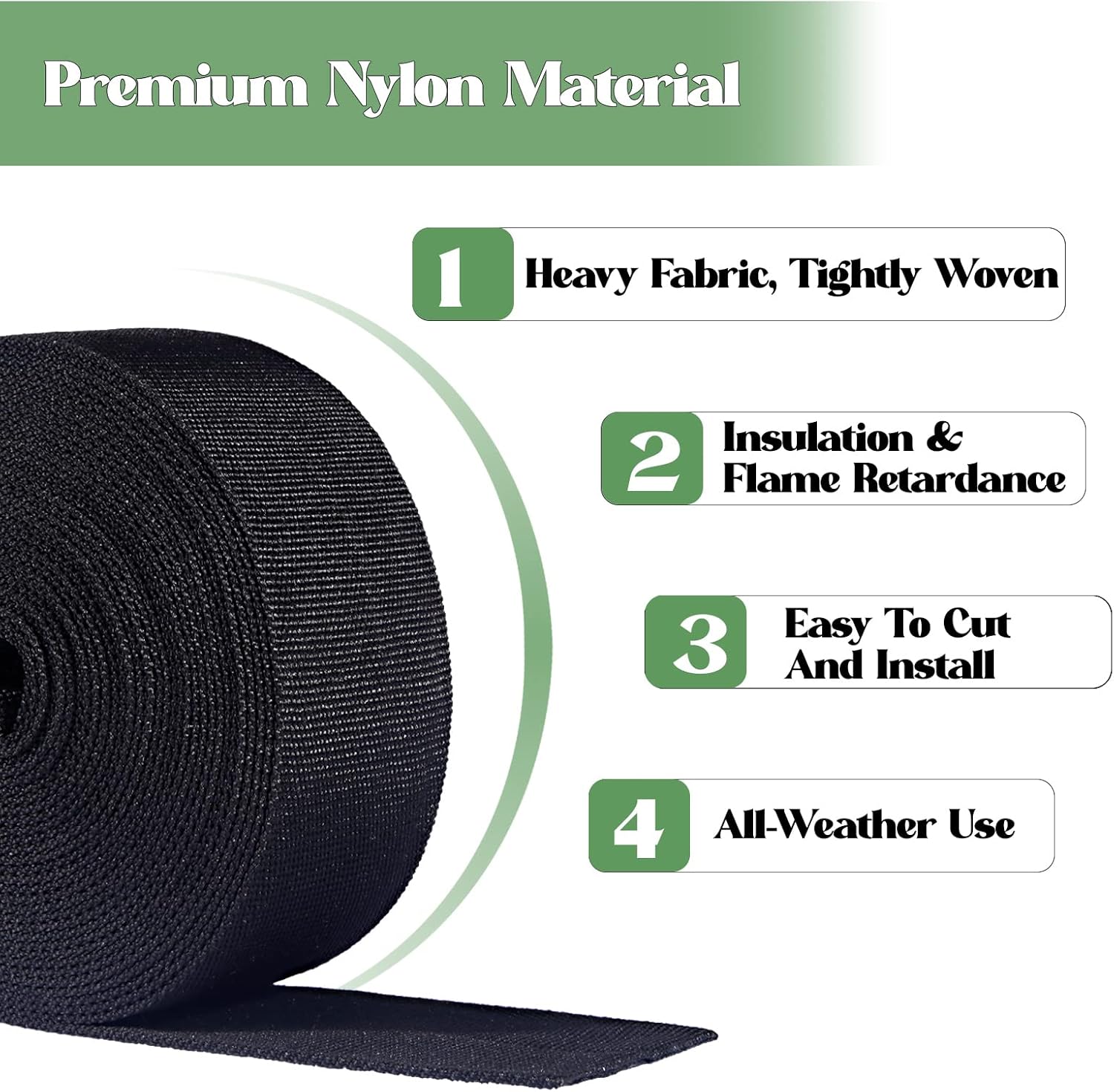 25FT Nylon Protective Sleeve Sheath Cable Cover Welding Tig Torch Hydraulic Hose Protection, Abrasion Resistant Flame Retardant Cable Cover for Chain, Wiring Harness, 2.5" ID, Black