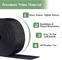 Vista 3 de Funda protectora de nailon de 25 pies, cubierta de cable de soldadura Tig antorcha, protección de manguera hidráulica, resistente a la abrasión