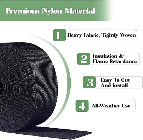 Miniatura 3 de Funda protectora de nailon de 25 pies, cubierta de manguera hidráulica de antorcha Tig, resistente a la abrasión de nailon resistente a la llama