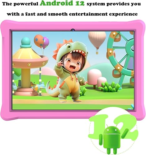 Miniatura 7 de Tableta para niños de 10 pulgadas Android 12 - 4GB RAM 64GB ROM, pantalla táctil IPS 1280x800, Iwawa y control parental, cámara dual WiFi, batería