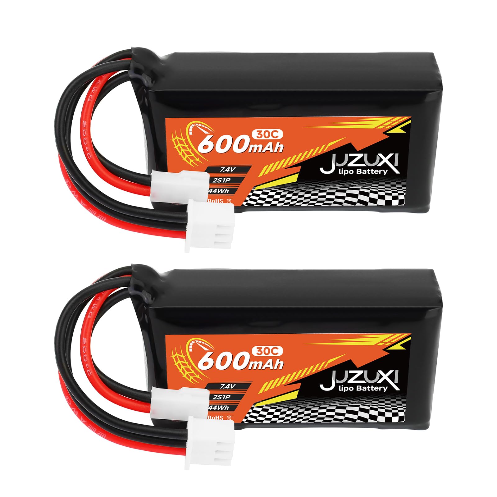Itexkun 2 Pcs 7.4V 950mAh 20C Lipo Battery JST Connector With 7.4v USB Charger For WLtoys K989 Mini RC Drift Car