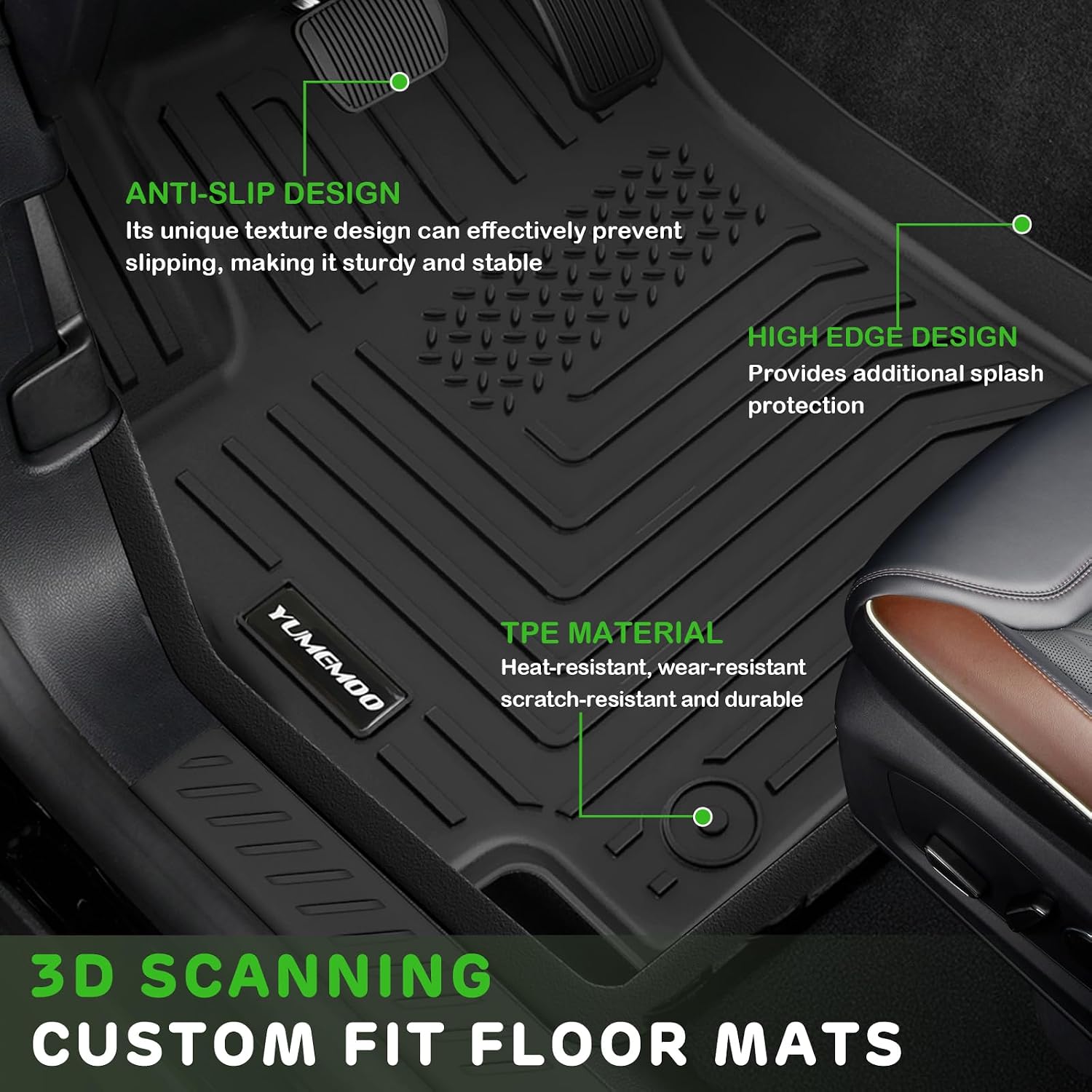 Floor Mats & Trunk Mat for 2026 2025 Kia K4 Sedan image 3