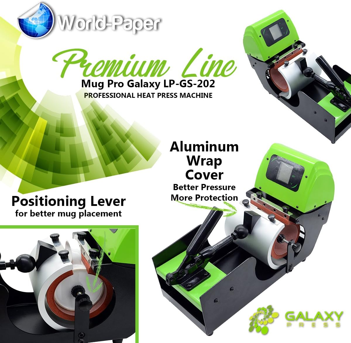 Auto Digital Display Mug Cup Heat Press Transfer Sublimation Press 11oz & 15oz