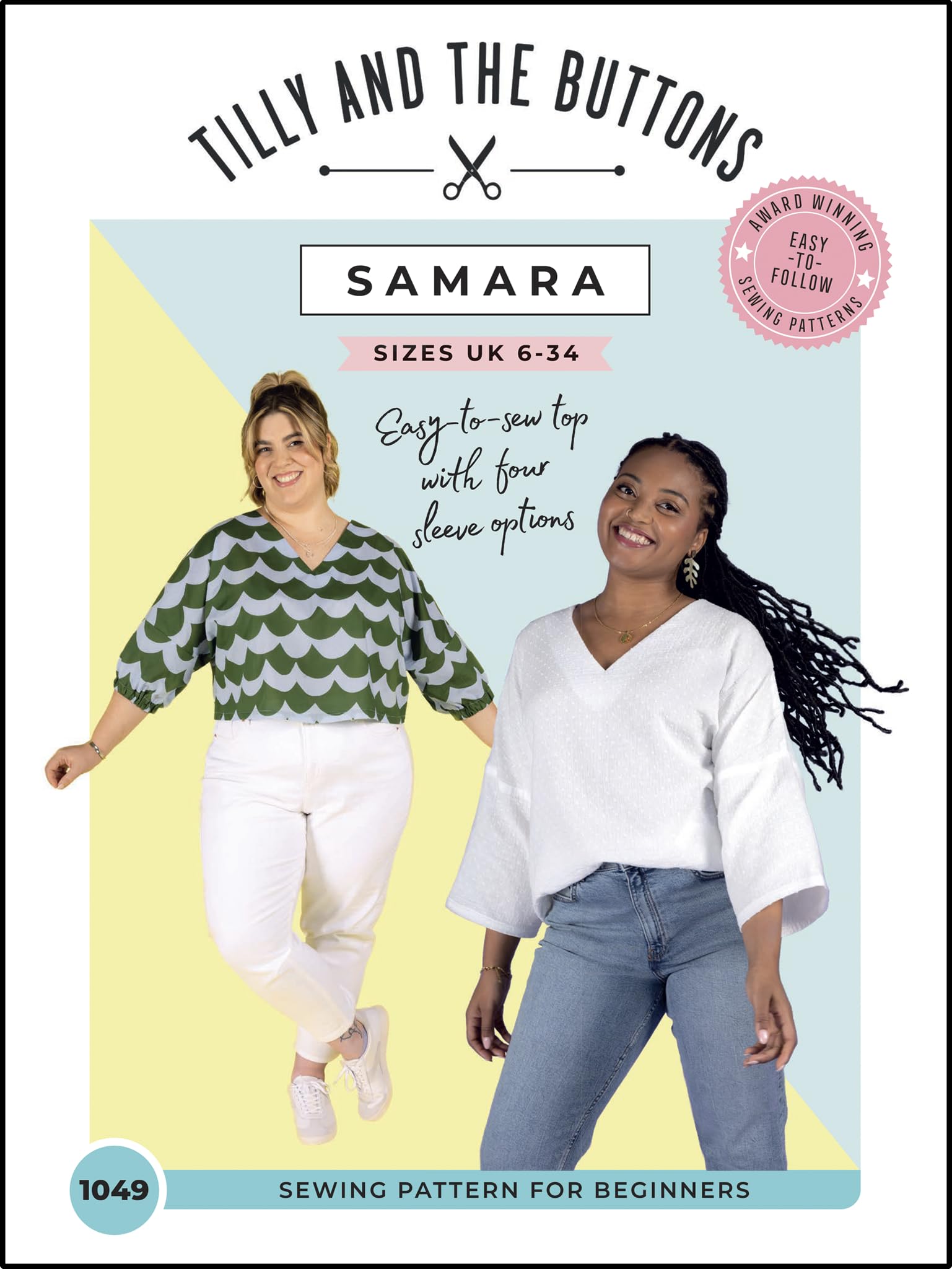 Tilly And The Buttons Multi Samara Top Sewing Pattern Uk 6-34