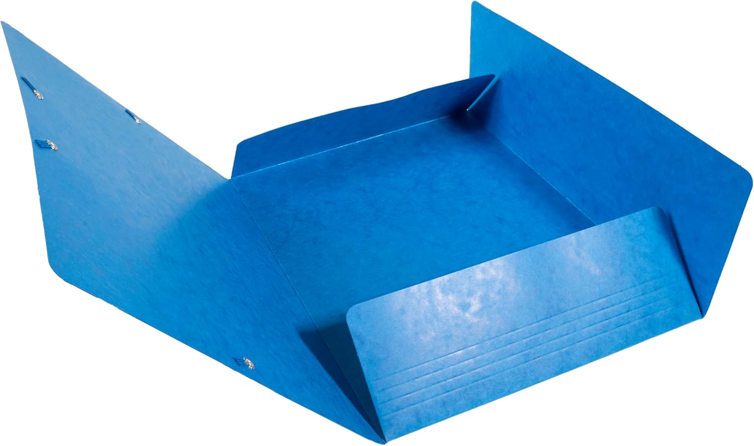 Exacompta - Ref 17105H - Elasticated 3-Flap Folder - 240 x 320mm in Size, Suitable for Storing A4 Documents, 425gsm Laminated Card, FSC-Certified - Blue (Pack of 25)