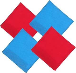 4 Piezas Sacos de Frijoles Pequeños para Entrenamiento Sensorial Bolsas de Colores Rojo y Azul sin Relleno Coordinación Mano-