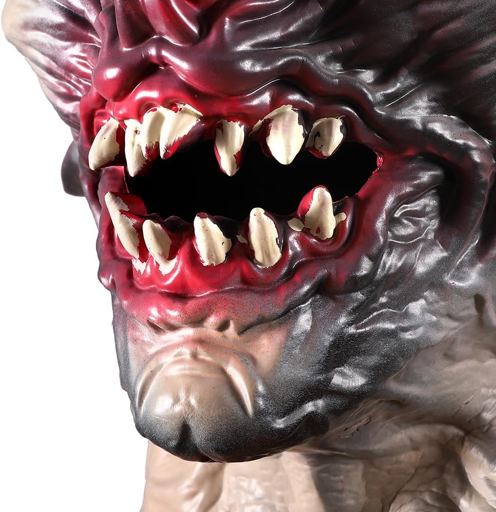 Scary Halloween Mask, Terror Ghost Devil Face With Long Ears Realistic Face Caps Mask for Adult Party Cosplay Costume Horror Halloween Party Decoration Props - Image 5