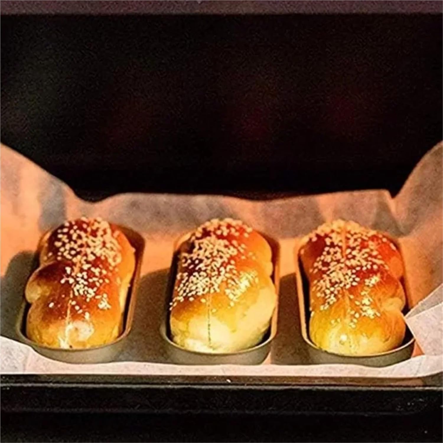 5PCS Hot Dog Shaped Bread Baking Mold Carbon Steel Non-Stick Baking Pans for DIY Bread Hot Dog Toast Cakes Bakeware