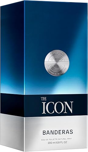 Banderas Perfumes - The Icon, Eau de Toilette for Men - Long Lasting - Masculine, Elegant, With Personality Fragrance - Amber Woody Notes - Ideal for Special Events - 200 ml - 3