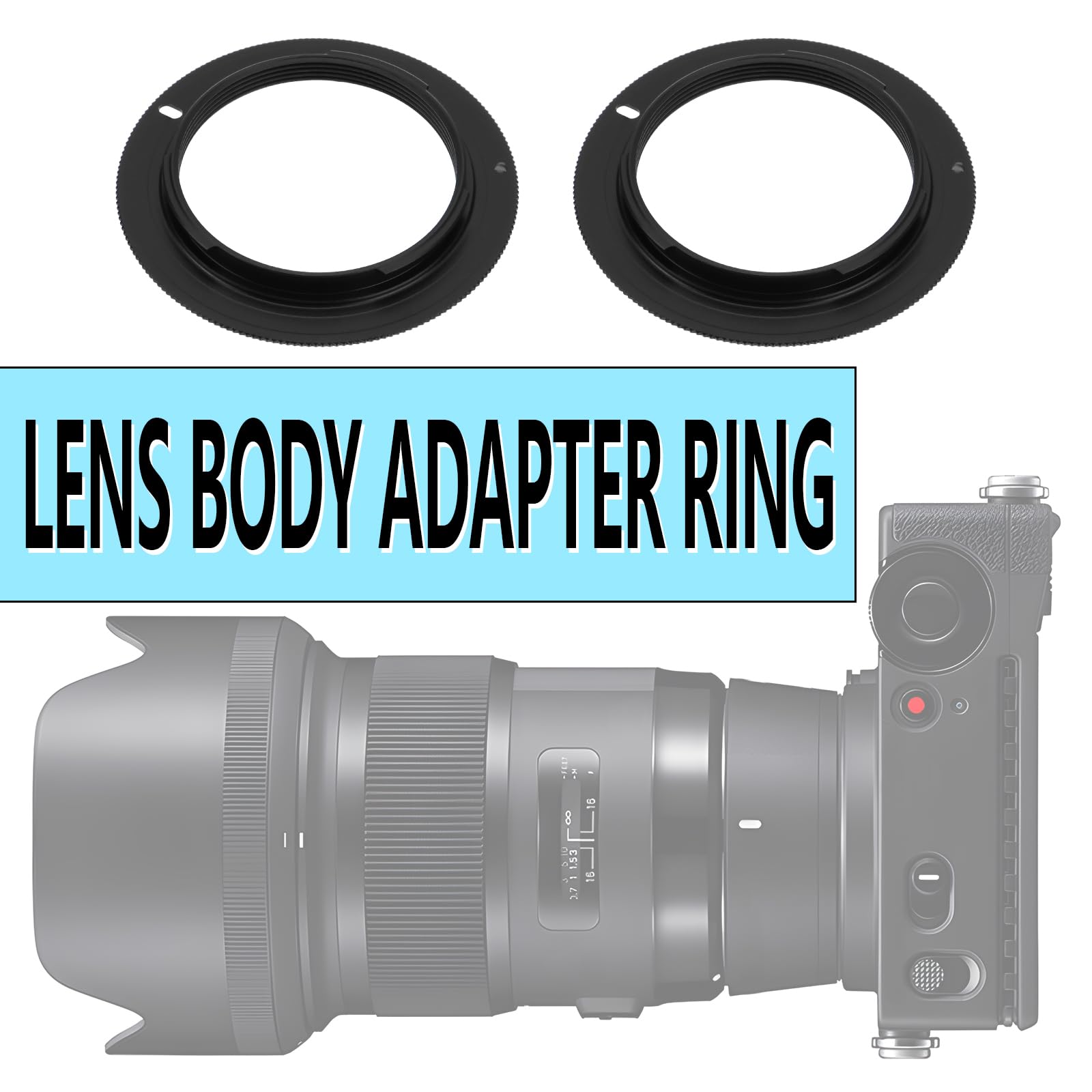 Lot De 2 Adaptateurs Monture Objectif M42 Vers Sony NEX - Alliage Aluminium ECSiNG