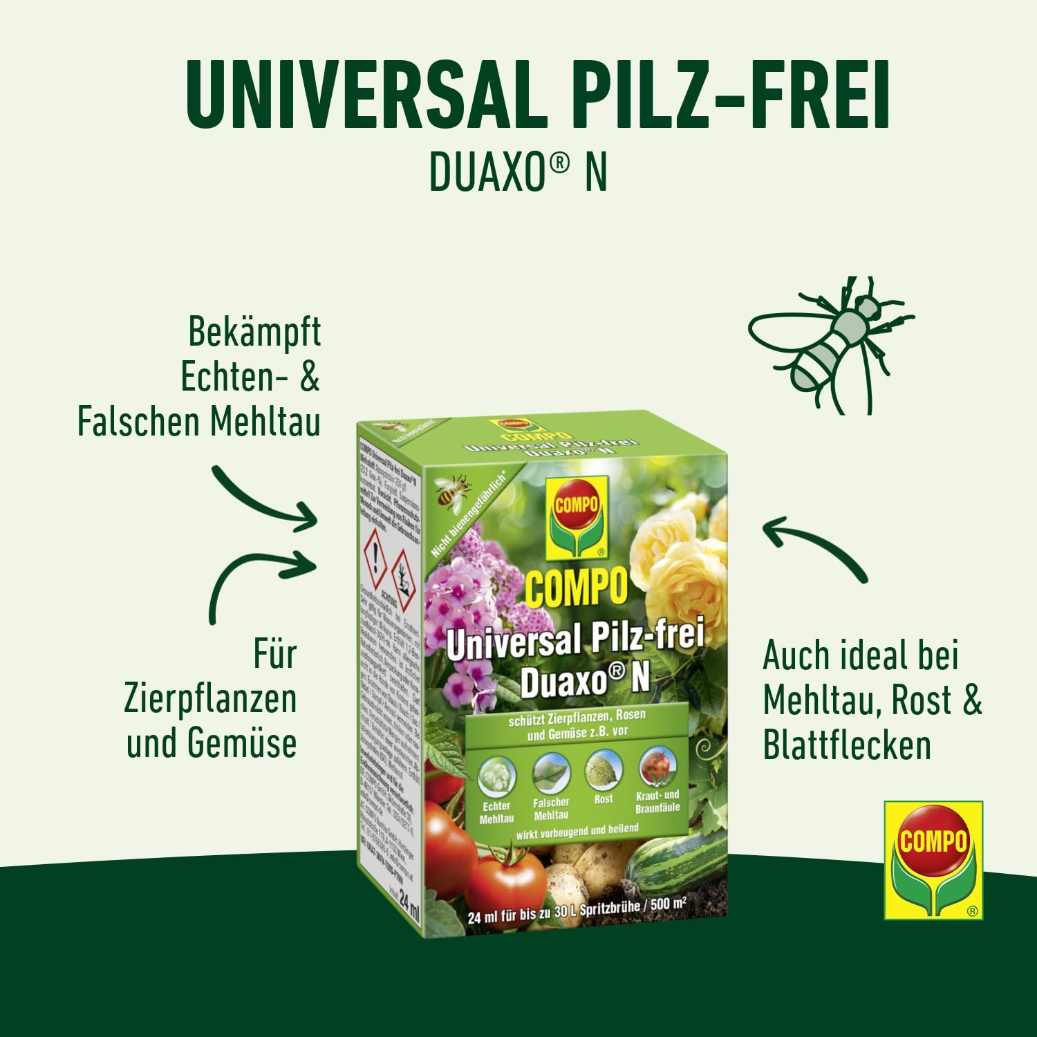 Compo Universal Pilz-frei Duaxo 24 ml : Amazon.de: Garten