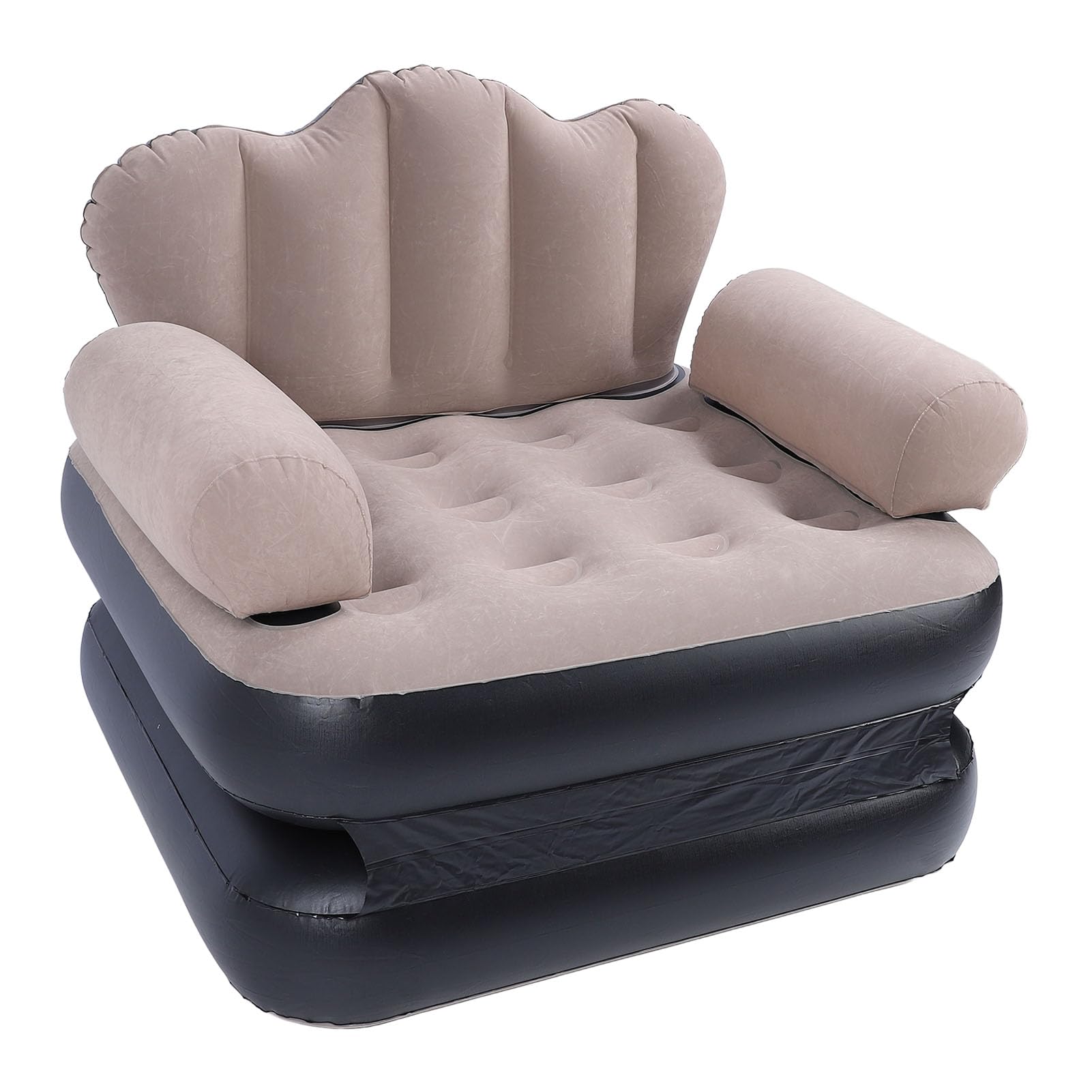 Tonysa Sofá Cama Inflable Portátil | Colchón Inflable de PVC Flocado Engrosado para Viajes en Casa y Camping