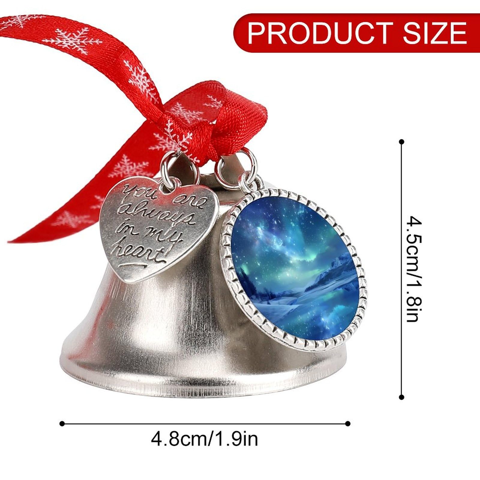 Starry Sky Funny Christmas Bell Ornament Cute Xmas Tree Hanging Pendant Decoration for Holidays Party