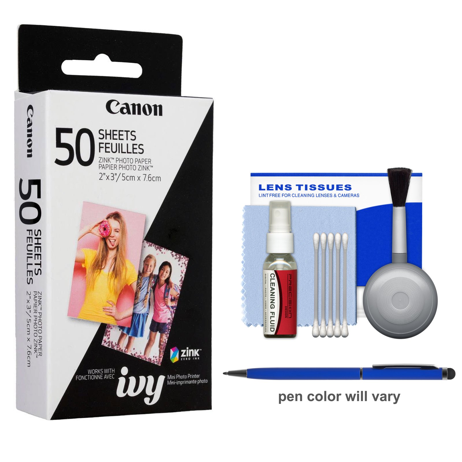 canon mini photo printer with 50 pack photo paper