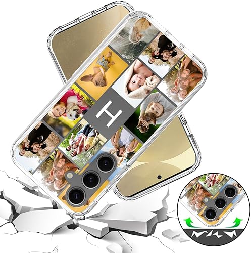 Vista 26 de Funda transparente 3 en 1 diseñada para teléfono Galaxy S21, Plus/Ultra/FE 5G Samsung, capas protectoras híbridas [protector de pantalla] Borrar 05