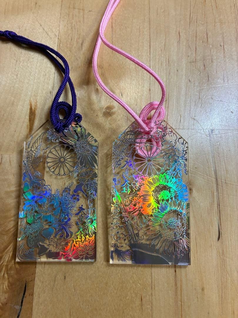 大鳥大社 先が見通せるお守り ピンク ブルー 2個セット