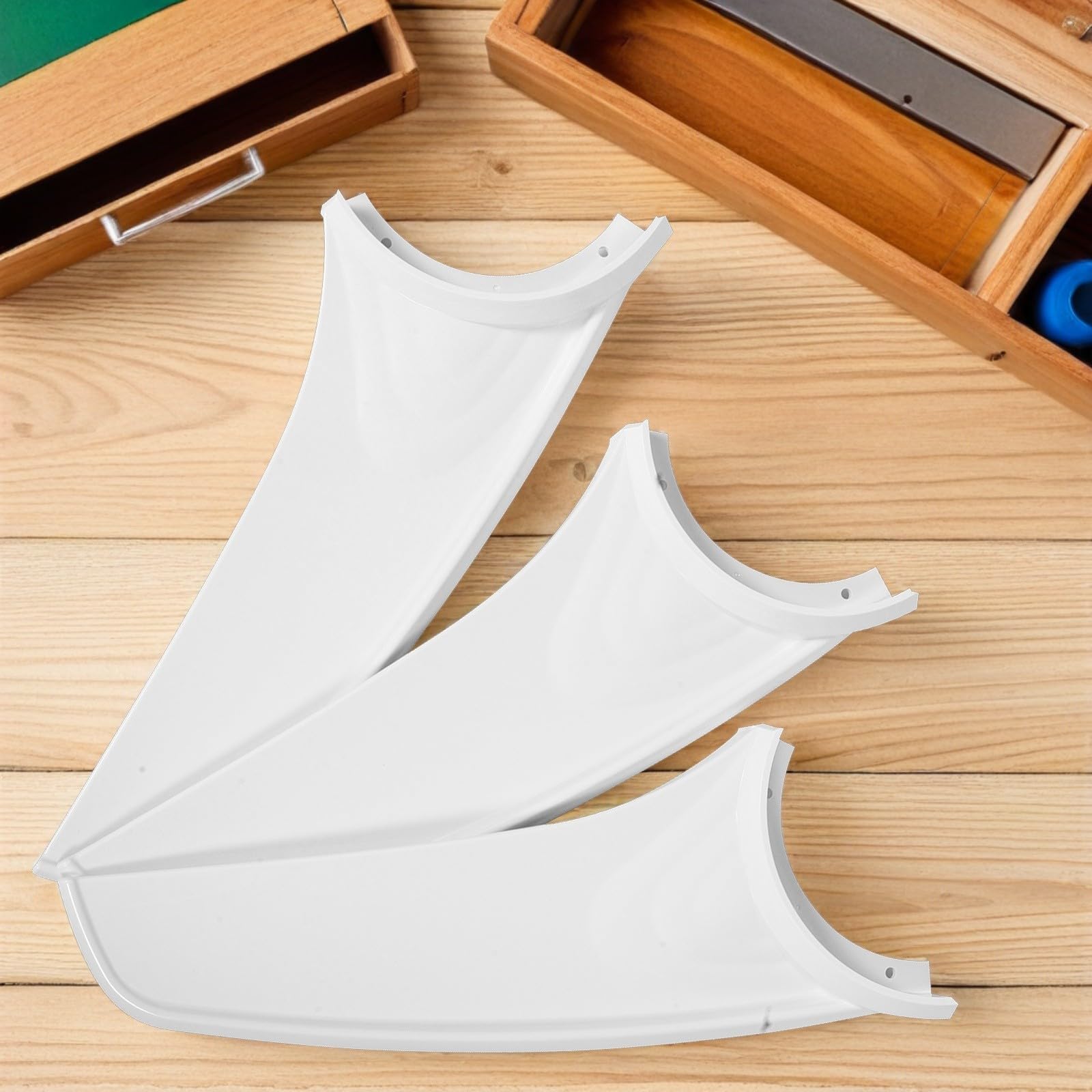 EXCEART 3 Pezzi Ventilatore da Soffitto Pale in Plastica Bianco