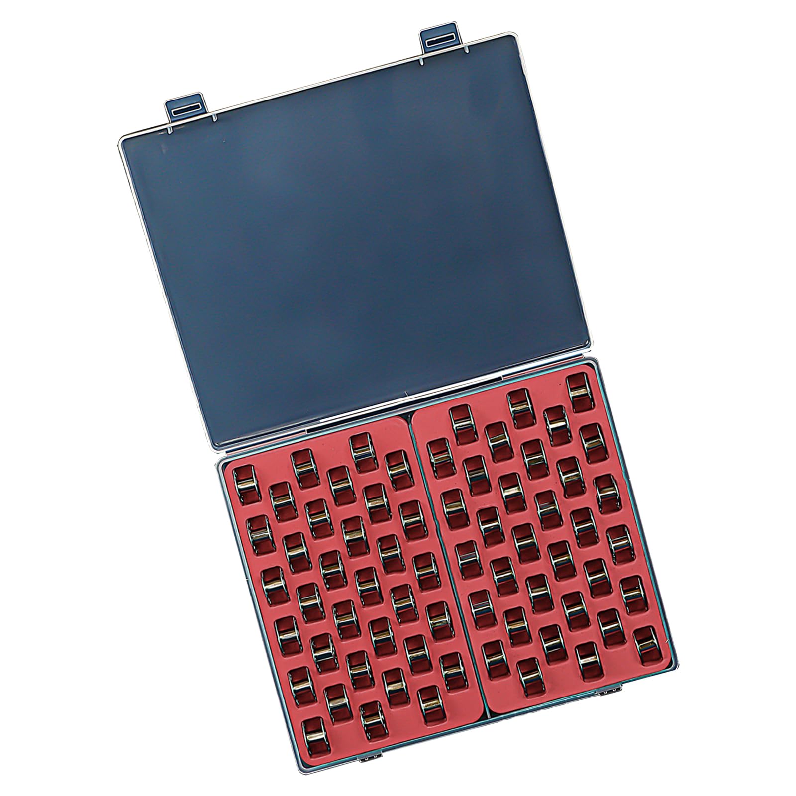 Ldabrye 66 Squares 33/66 Grids Bobbin Case Bobbin Storage Box Clear Bobbin Storage Organisers With Lid For Craft Hobbyists