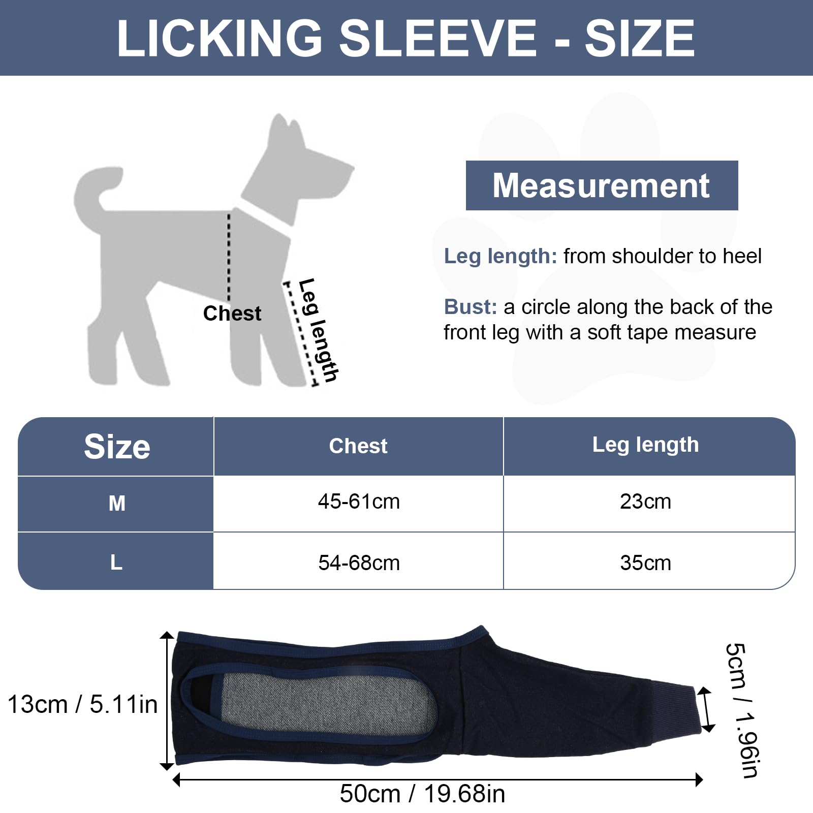 Joyan Dog Surgery Recovery Sleeve, Dog Knee Brace, Elbow Bandage Protector - Image 3