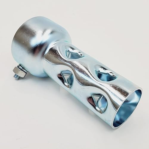 Deflector de escape corto de 4 pulgadas para tubos de escape y silenciadores de 2 pulgadas de diámetro exterior Reductor de ruidosilenciador Se