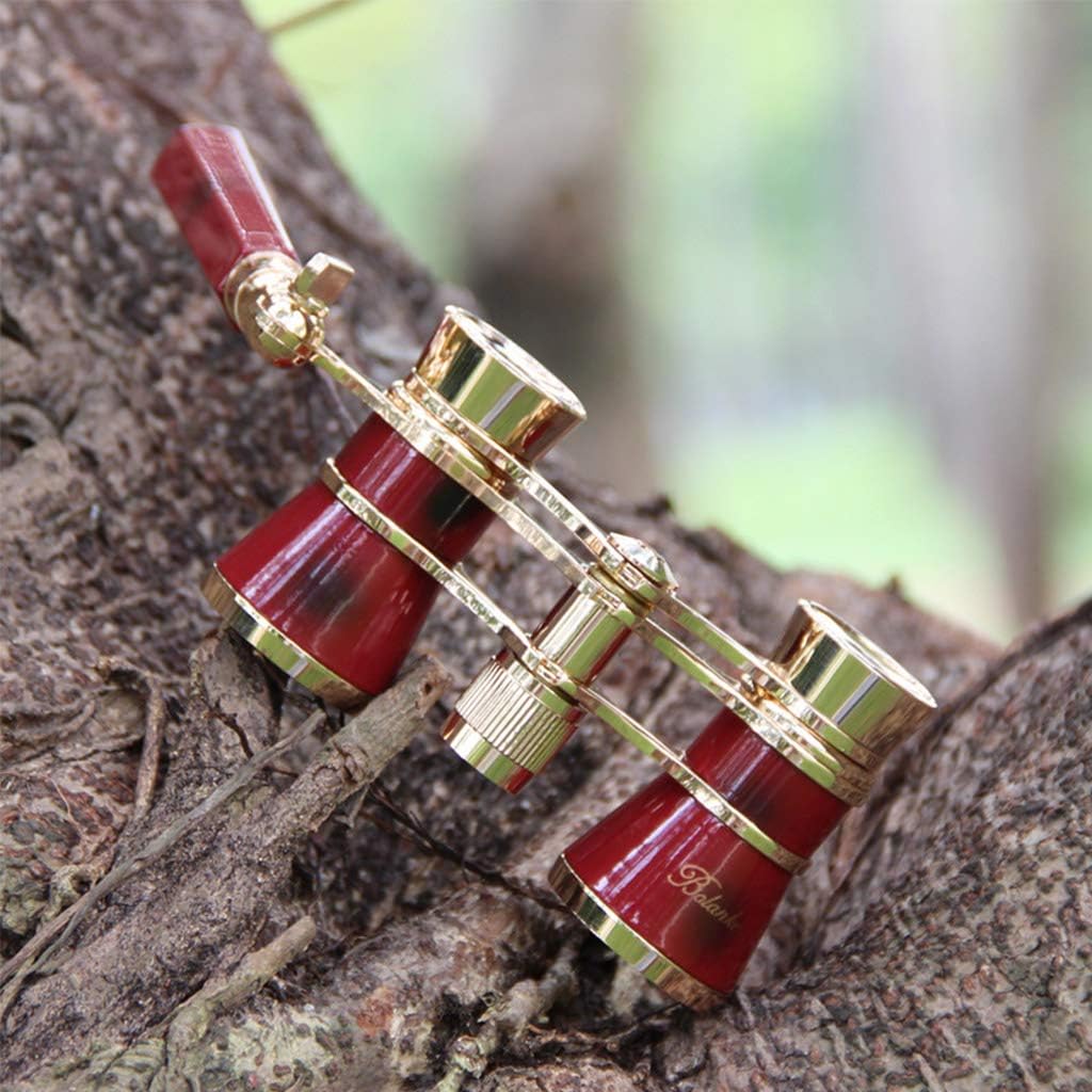 Protable Vintage Glasses Binocular with Handle Fashion Women Elegant Multipurpose Theater Horse