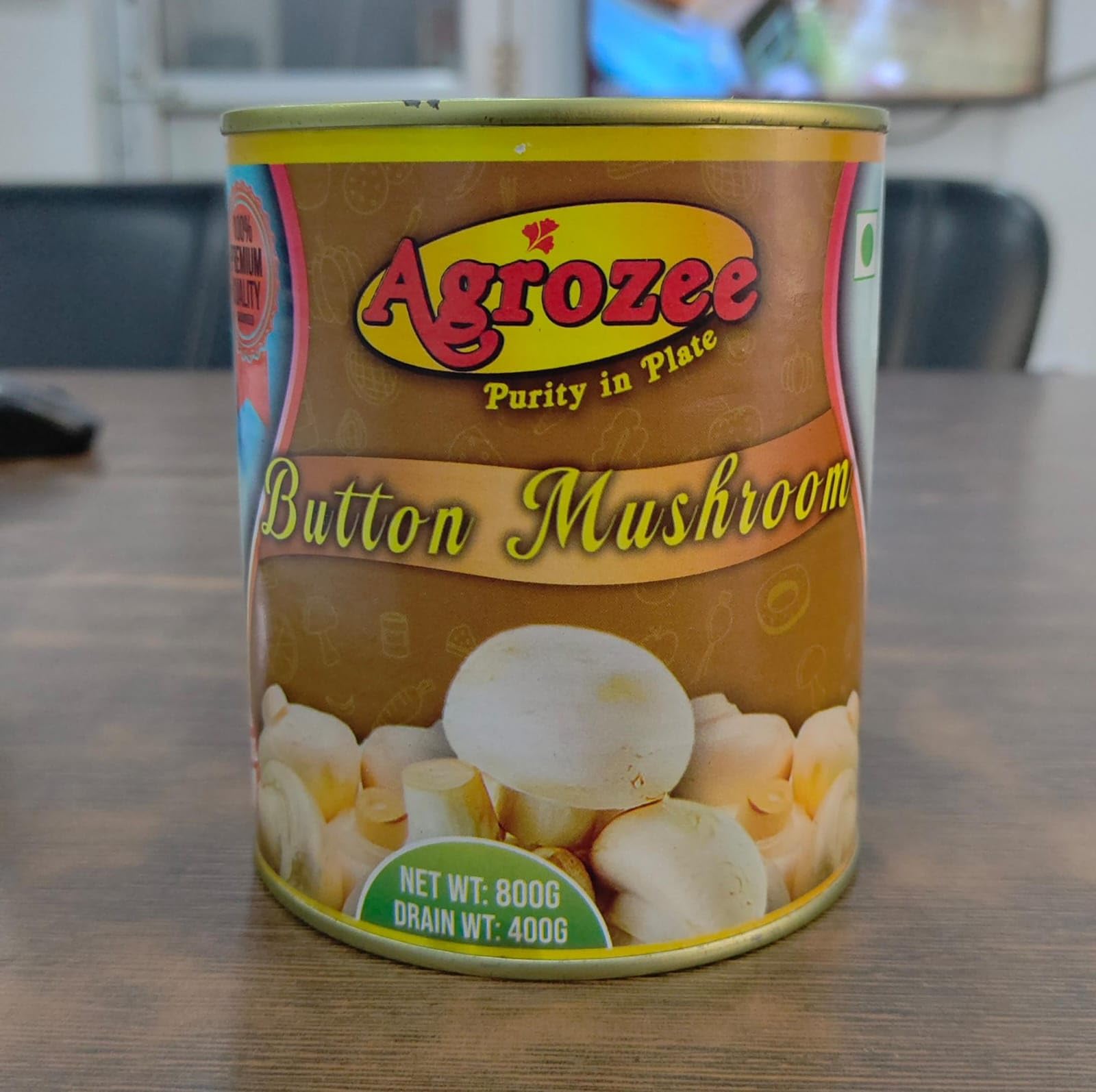 Agrozee - Canned Button Mushroom Premium, 850g (Pack of 2) 1