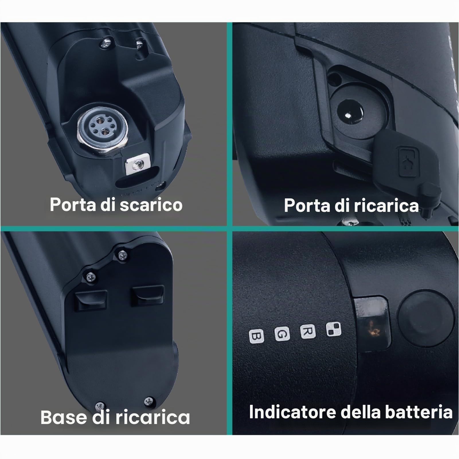 Ricambio per le batterie Zündapp Z808 Reention EEL Pro per 36V 15Ah Batteria Pedelec per e-bike con caricatore