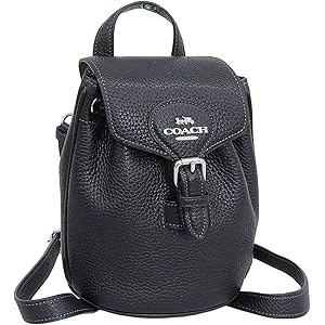 (美品) COACH コーチ　CL408 ロゴ　リュック　ディバッグ　レザー　黒 Amazon.co.jp: [コーチ]リュック ショル[コーチ]ダーバッグ