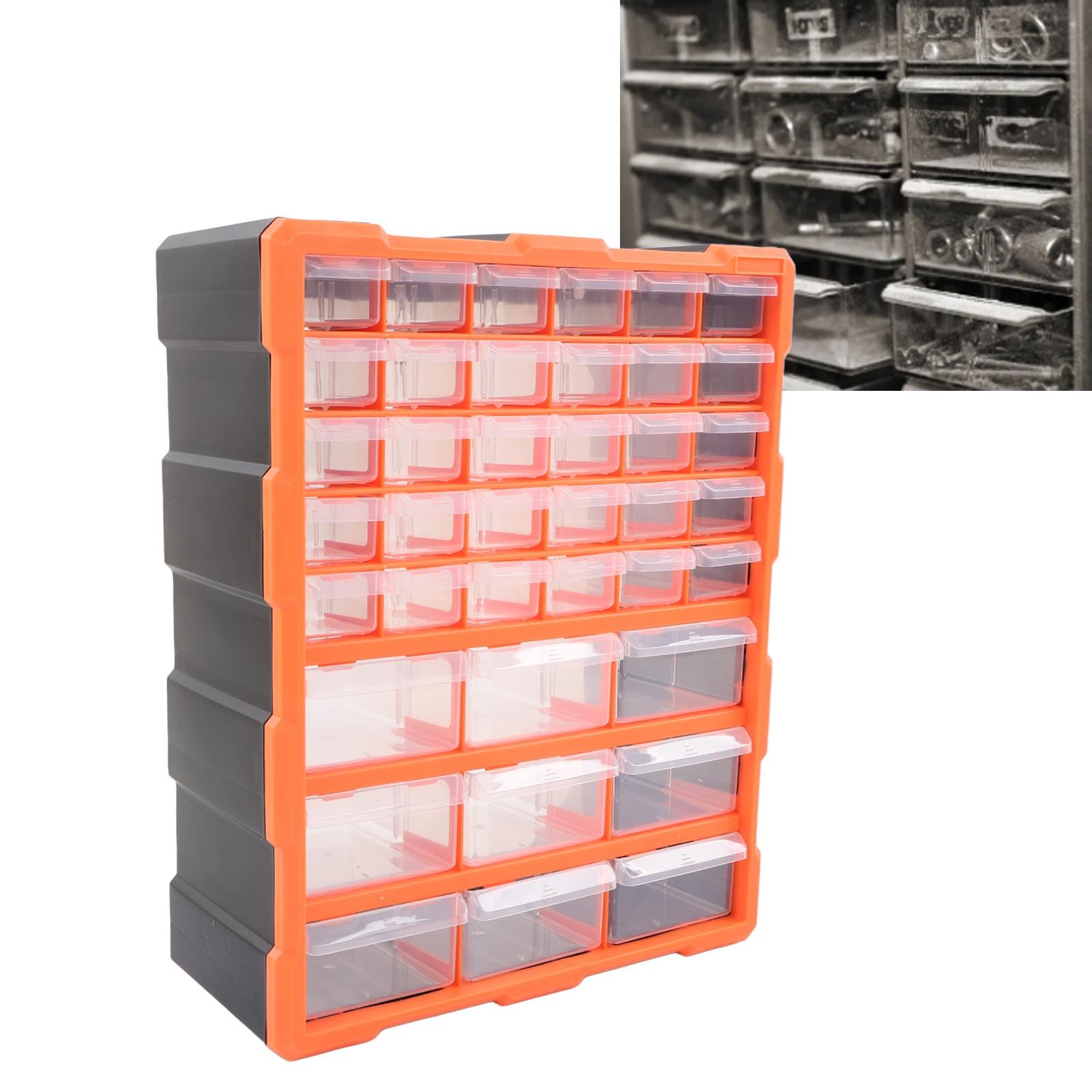 Generic 39 Organizzatore per Cassetti Armadietto Portaoggetti Artigianale Punte per Utensili Fai-da-te Unità di Stoccaggio in Plastica Viti da Officina e Minuteria Armadietto per