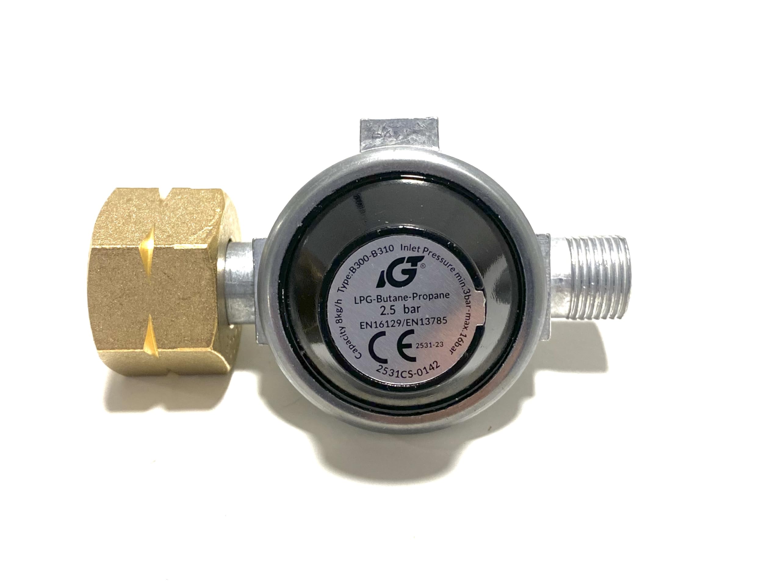 Régulateur Pression Gaz CG94 - 20-60 Mbar - 1 Kg/h - Attaque Horizontale - Qualité Italienne