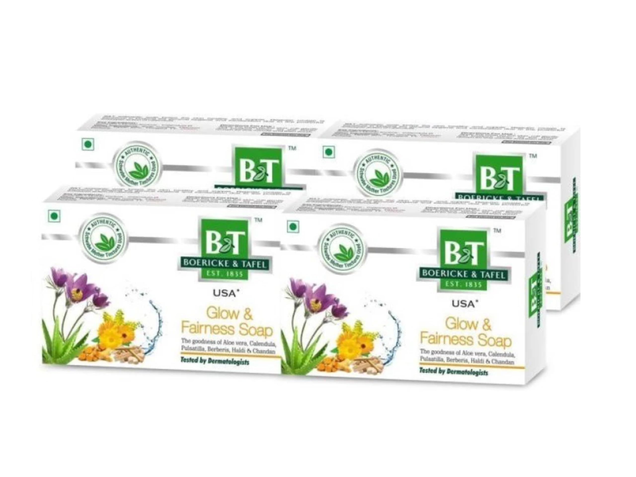 B&T Glow & Fairness Soap 75gms (Pack of 04)