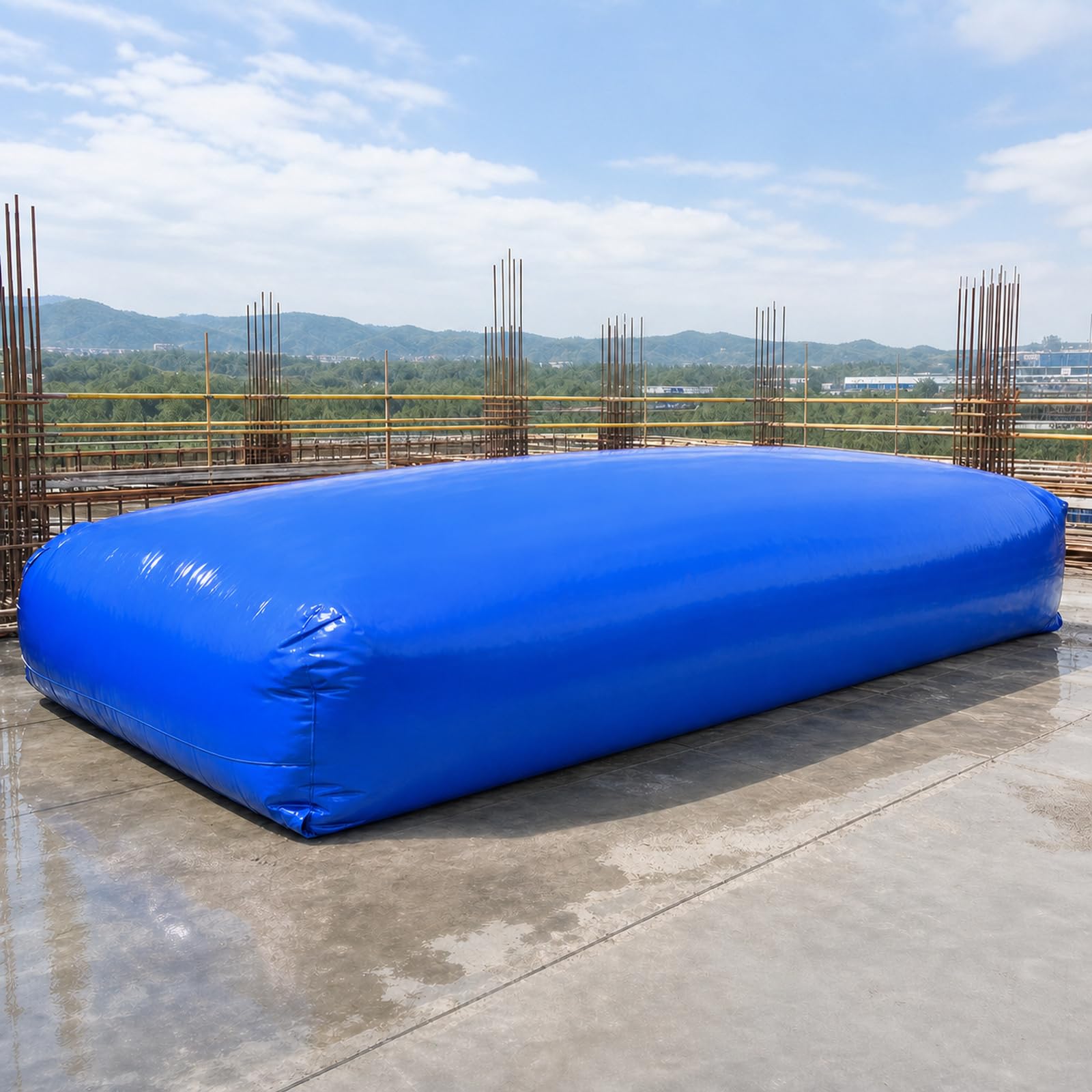 Vejiga De Agua Plegable,Contenedor De Emergencia Tanque De Agua,Bolsa De Almacenamiento De Agua PortáTil,FáCil De Usar,para DepóSito De Agua JardíN,Camping