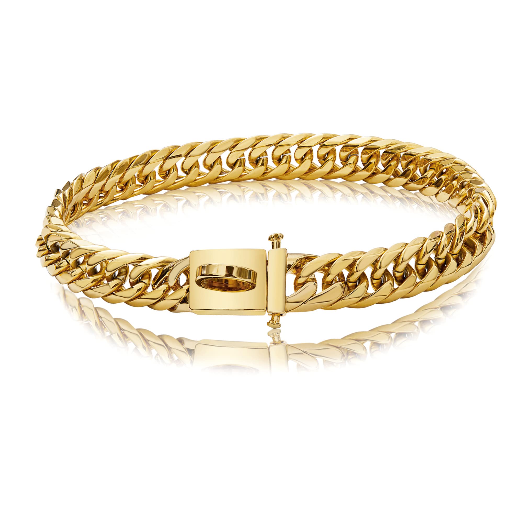 Amazon.com : BAOBOTE Gold Chain Dog Collar with Secure Snap Buckle