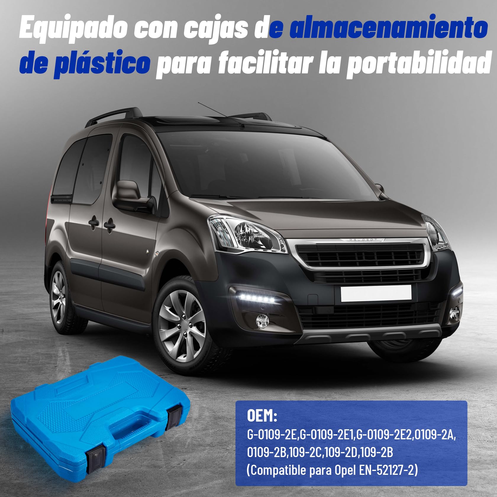 CarBole Kit Herramientas de Correa de Distribución, 1.0/1.2 VTi PureTech - Juego de Herramientas de Ajuste de Motor,Herramientas de Sincronización de Motor Compatible con PSA Peugeot Citroën