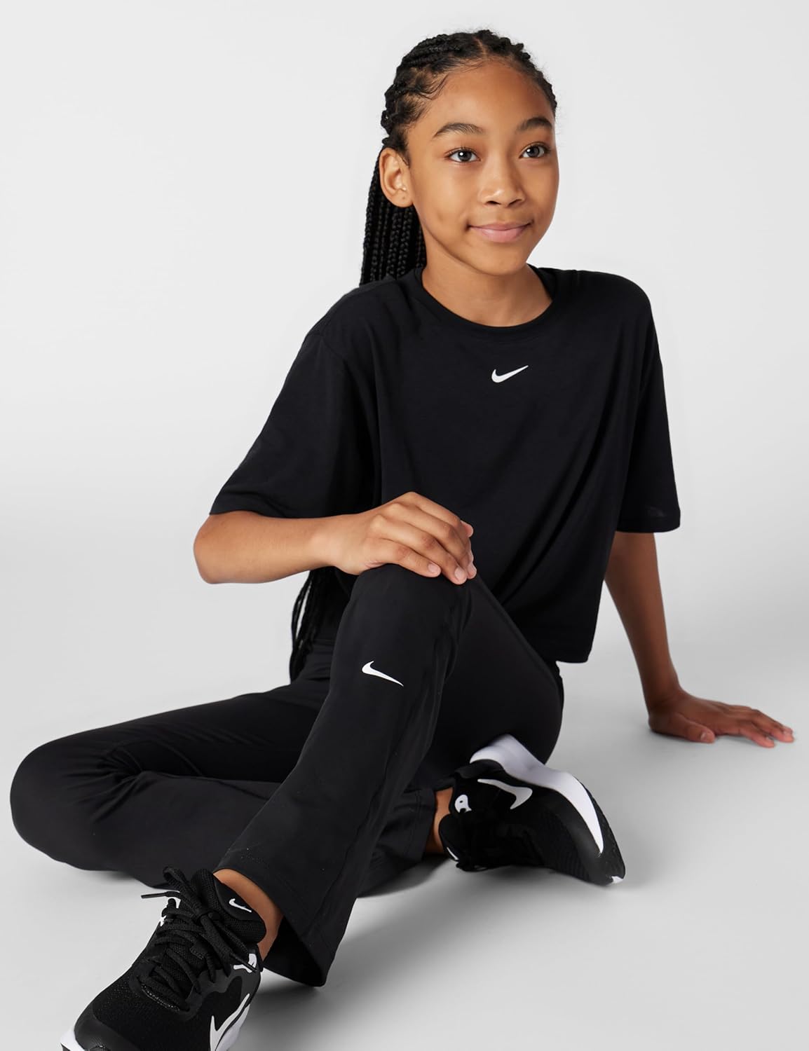Nike Kız Çocukları İçin One Dri-FIT Geniş Paçalı Tayt