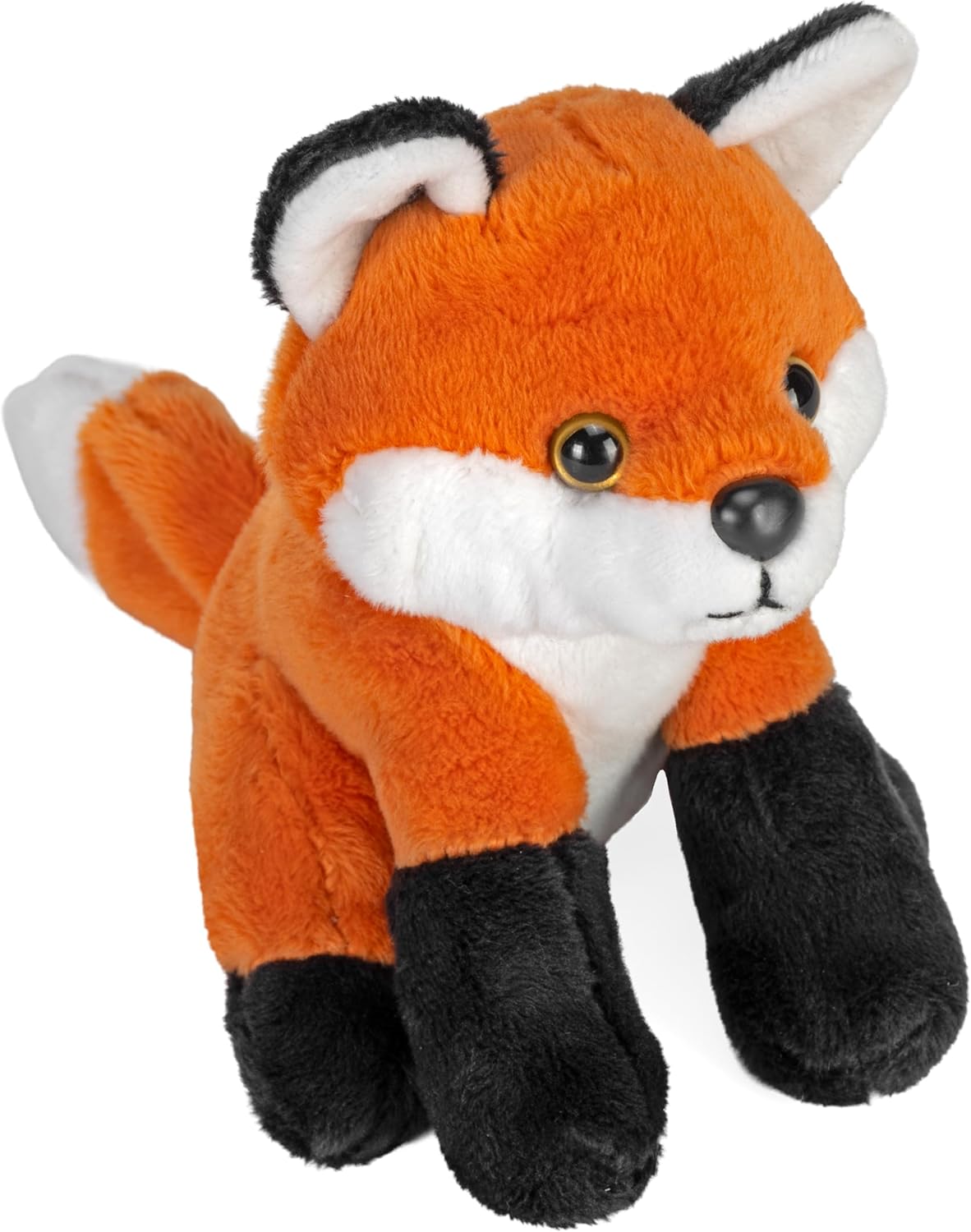 Wild Republic Pocketkins Eco Red Fox, Stuffed Animal, 5 Inches, Plush Toy, Made from Recycled Materials, Eco Friendly