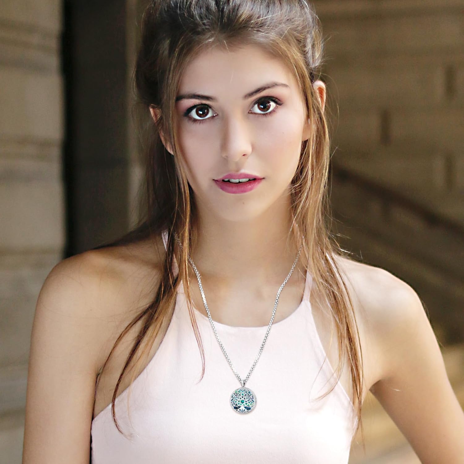 Eusense 925 Sterling Silver Abalone Pendant Necklace for Women Men - Urn Locket Cremation Jewelry That Holds Pictures - Image 8