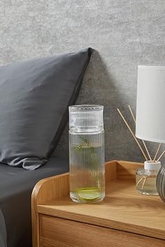 Selen Concept Pure Model El Yapımı Cam Başucu Sürahisi