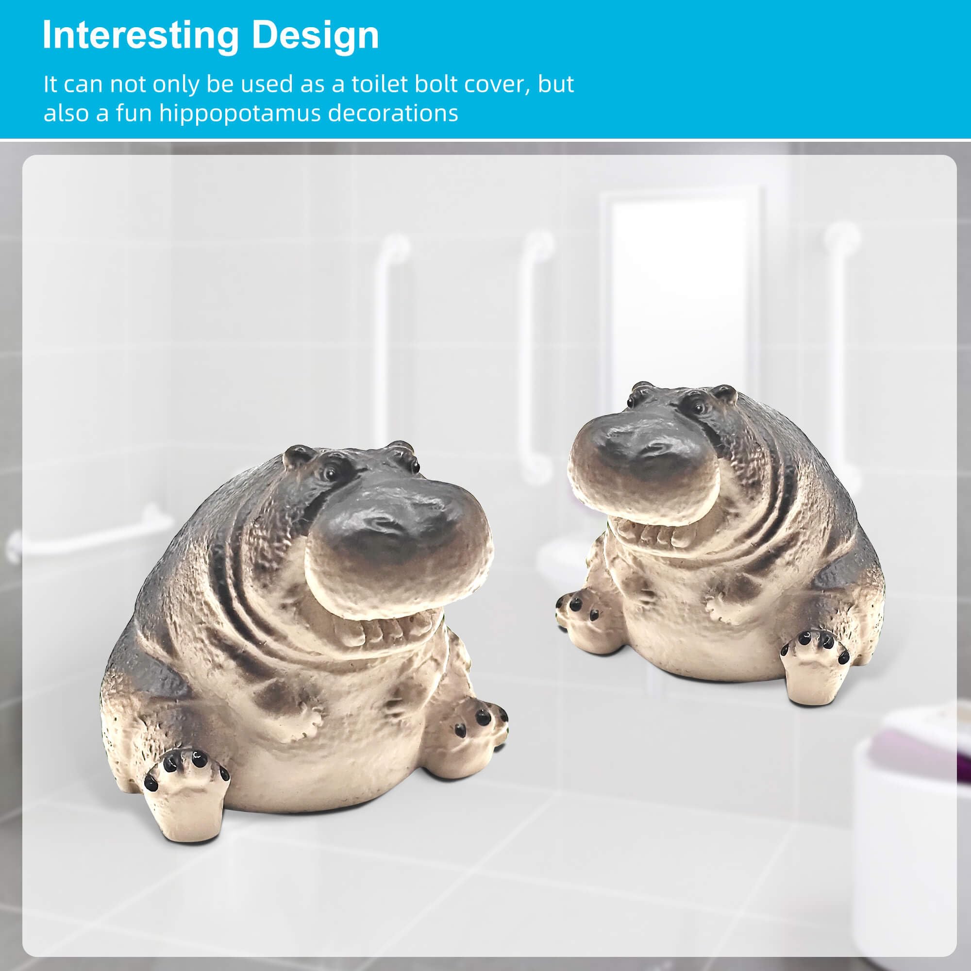 Joogour Decorative Toilet Bolt Covers.2PCS Toilet Bolt Caps Decorative.Resin Toi