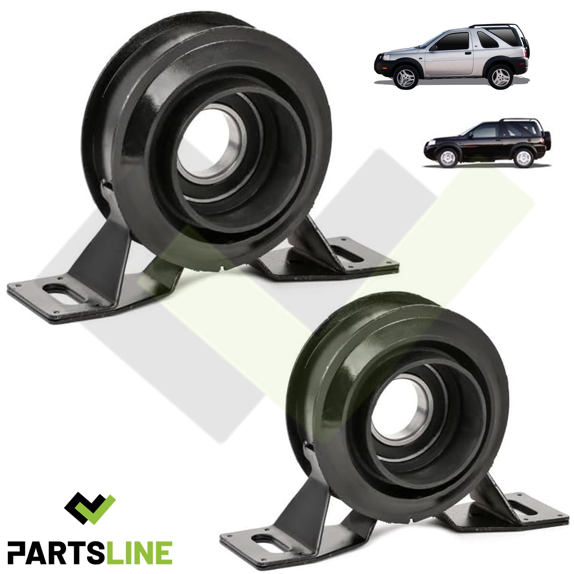 Partsline (Lot de 2) Palier Support d'Arbre de Transmission Central compatible avec FREELANDER I L314 (1998-2006) - TOQ000010 TOQ000040