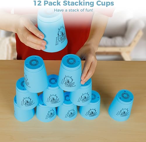 Miniatura 2 de 48 vasos deportivos apilables, juego divertido de ritmo rápido para competición de desafíos, juego de entrenamiento de velocidad, regalo de fiesta